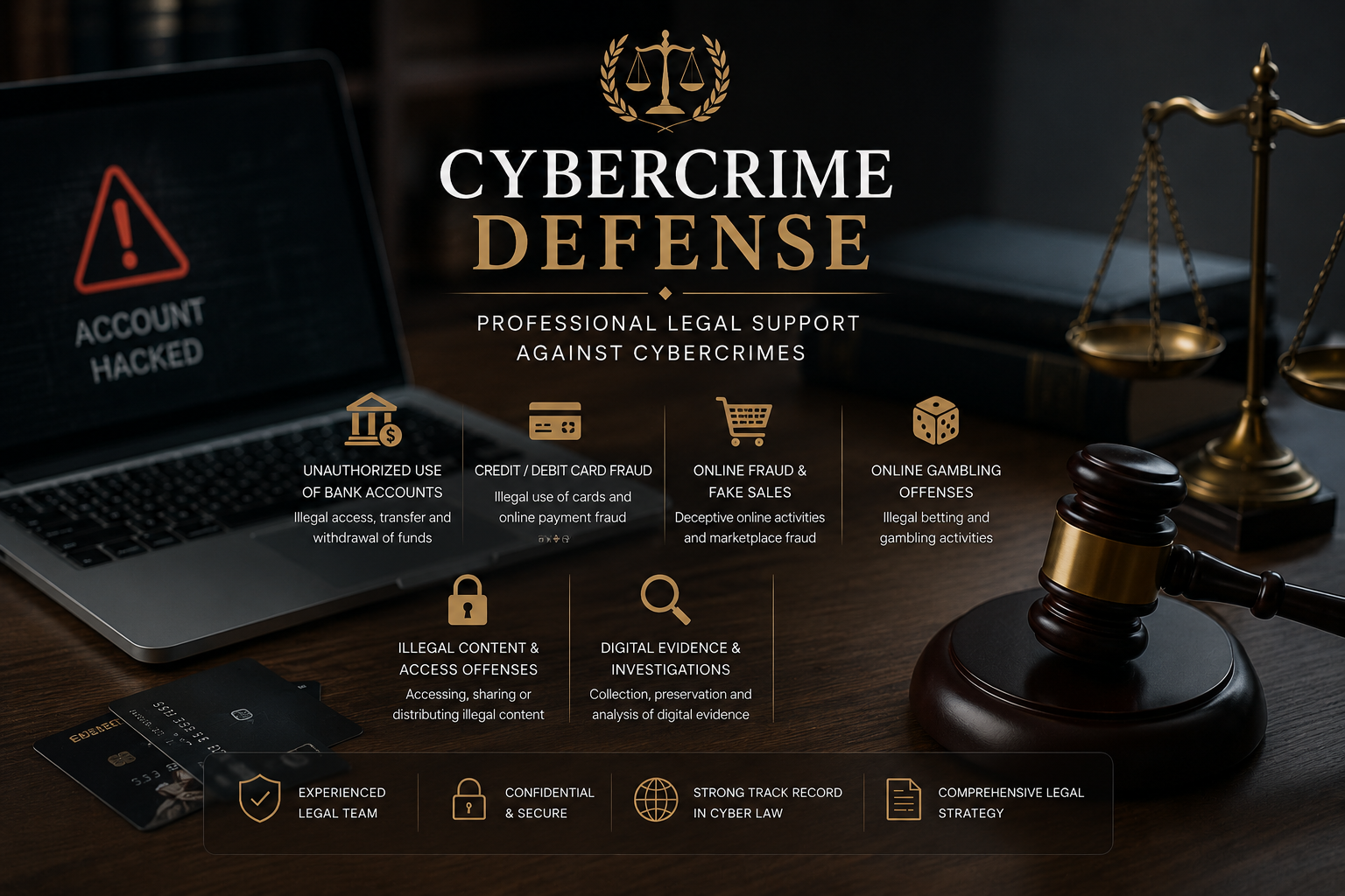 Cyber Crimes 
Digital Fraud 
IT Criminal Cases